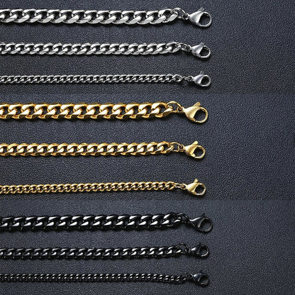 Silver Cuban Link Chain Bracelet - 5mm